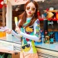 17新款荧光撞色修紧身长袖瑜伽潜水冲浪户外运动服温泉女式游泳衣